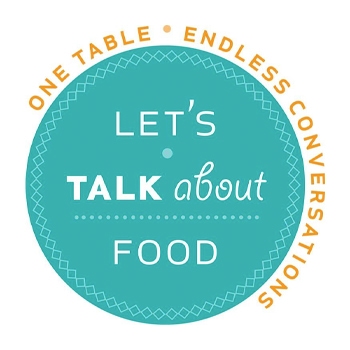 lets talk about food logo